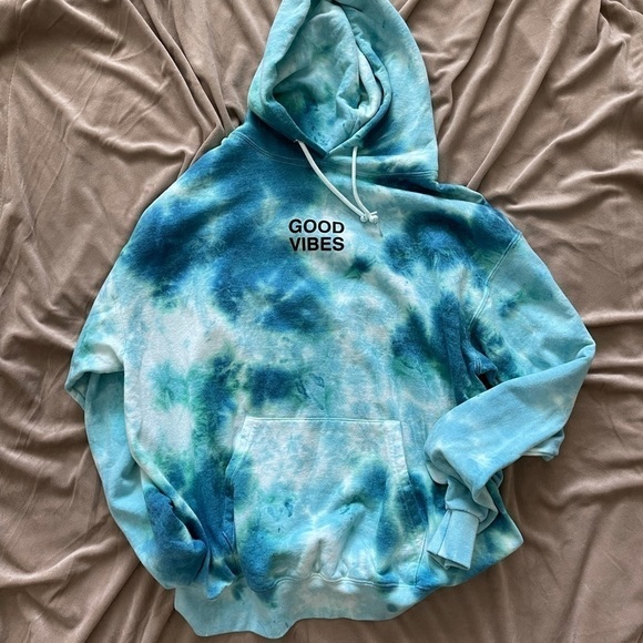 UNISEX Artist Union “Good Vibes” 😎 Tie Dye Hoodie - Picture 1 of 5